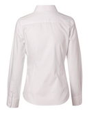 Cotton/Poly Stretch Long Sleeve Shirt For Women