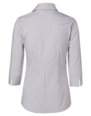 Ticking Stripe Shirt For Women -  3/4 Sleeve