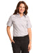 Womens Strip Shirt- Short Sleeve