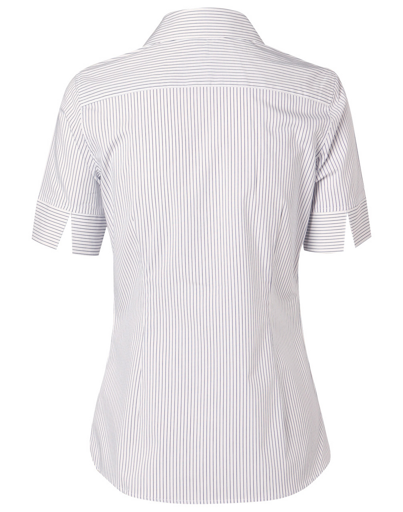 Ticking Stripe Shirt For Women - Short Sleeve