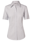 Ticking Stripe Shirt For Women - Short Sleeve