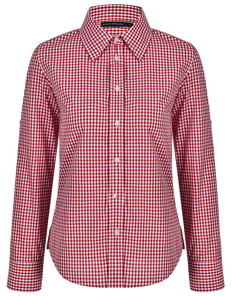 Women’s Gingham Shirt- Long Sleeves