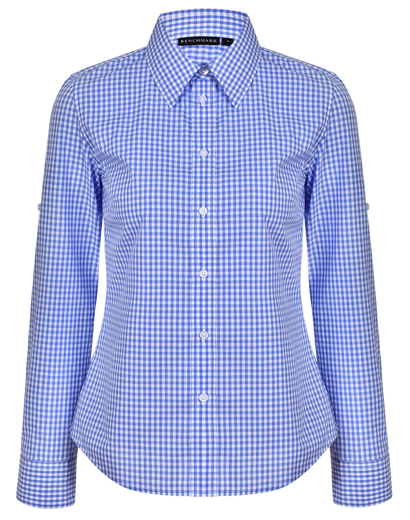 Women’s Gingham Shirt- Long Sleeves