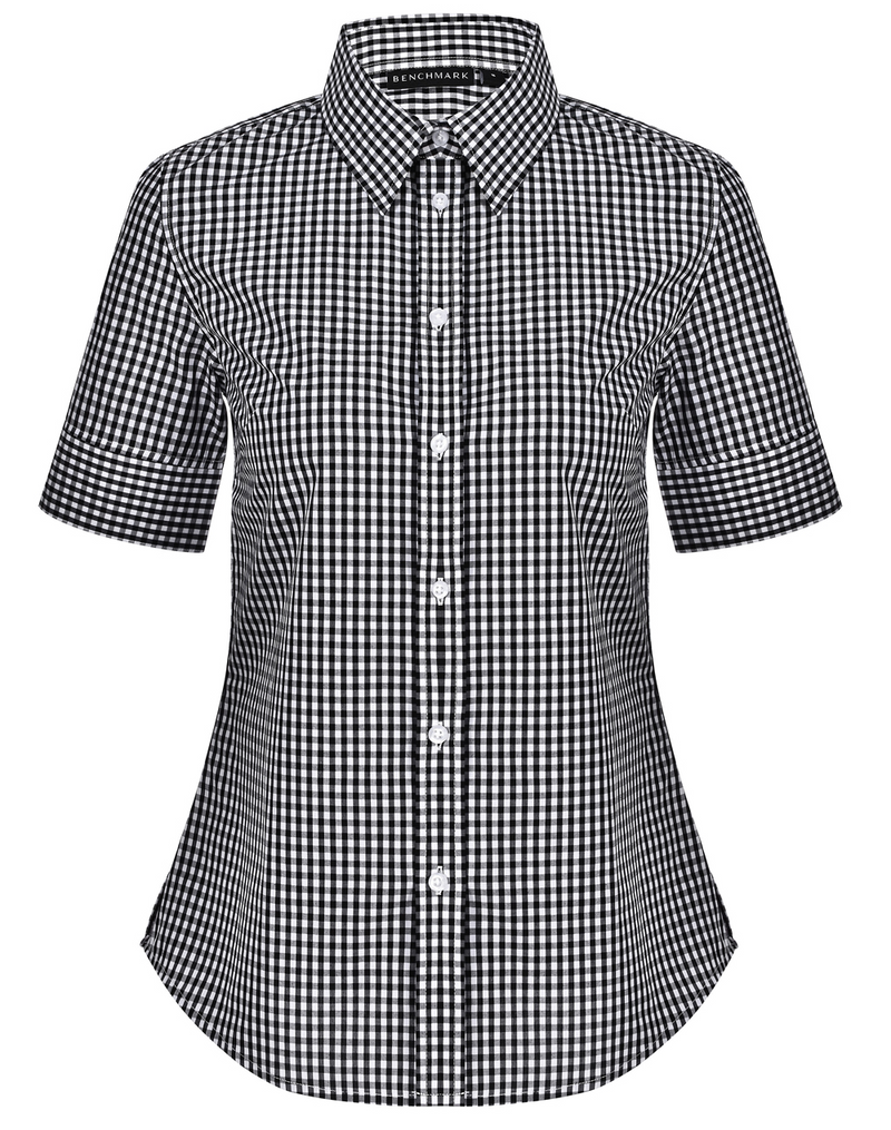 Women’s Gingham Shirt- Short Sleeves