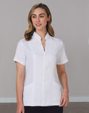 Womens White Tunic- Short Sleeve
