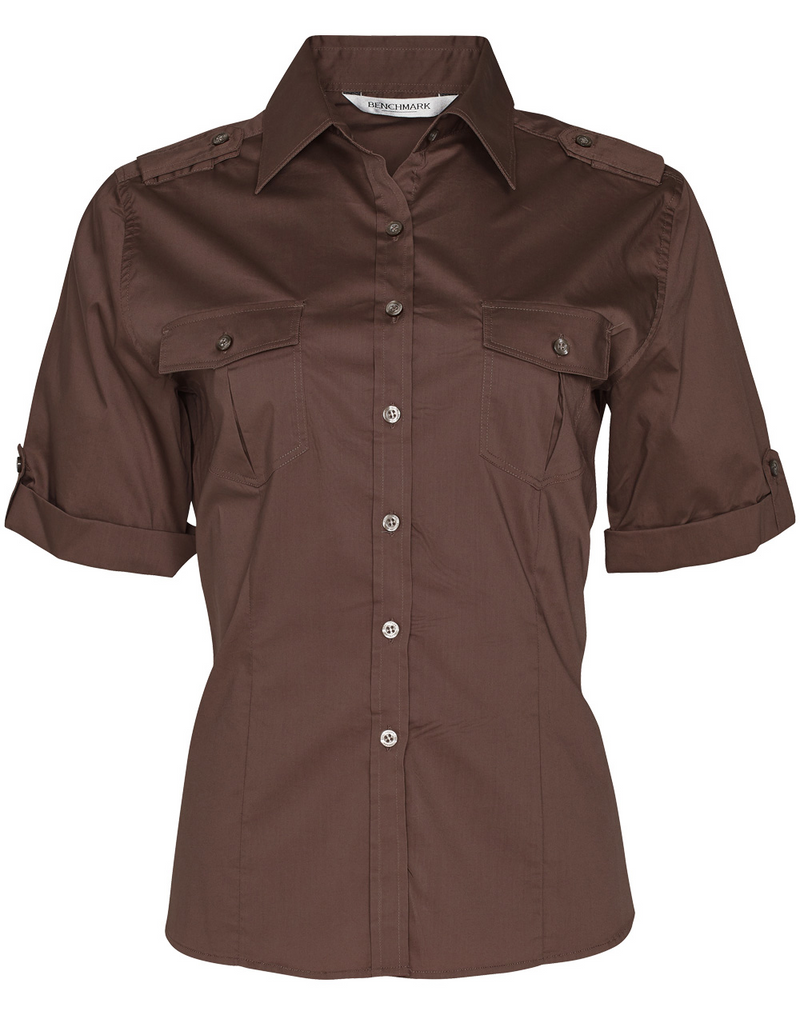 Womens Military Shirt - Short Sleeves