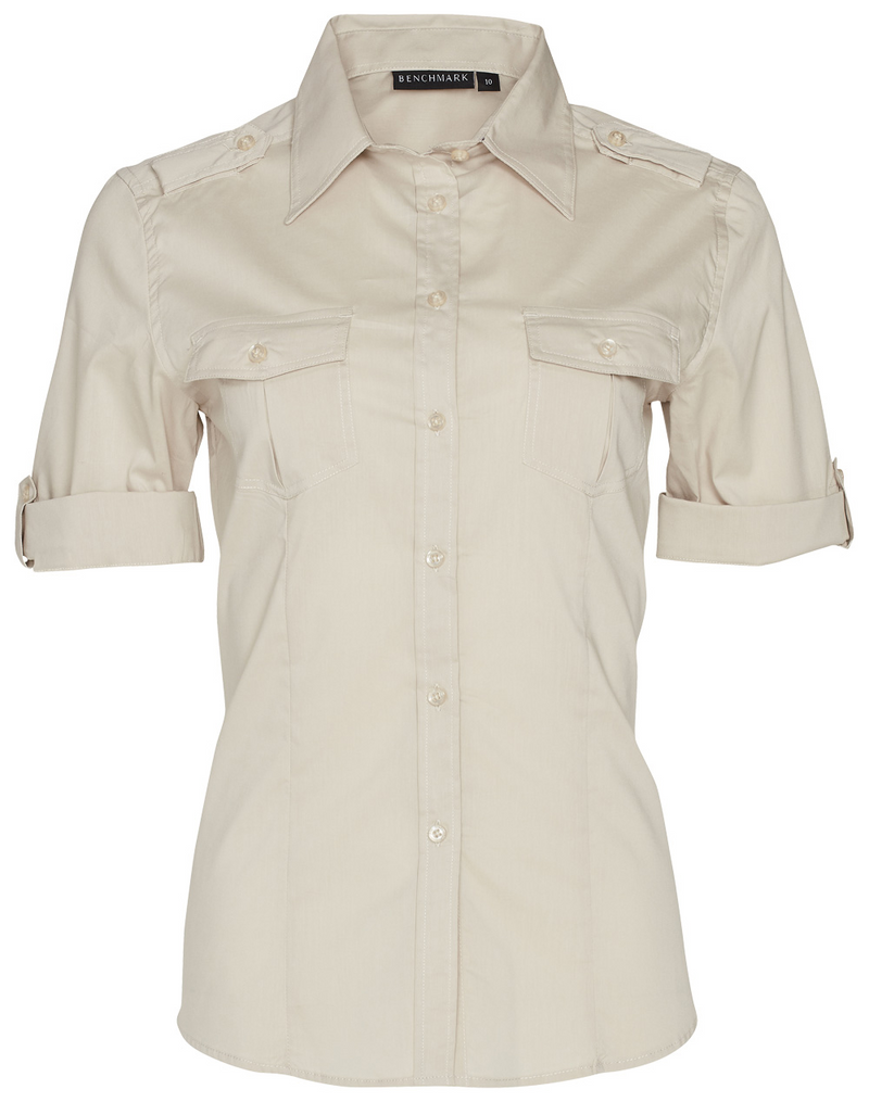 Womens Military Shirt - Short Sleeves