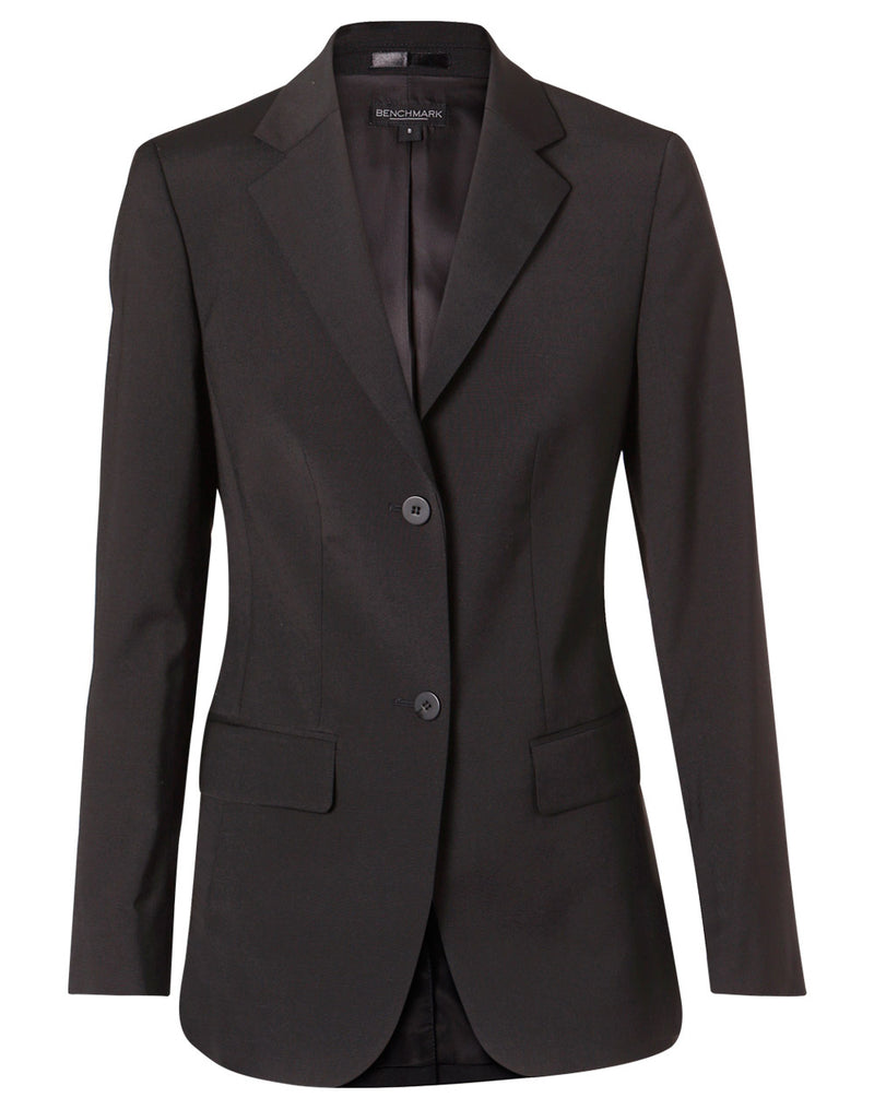 Women's Wool Blend Stretch Mid Length Jacket