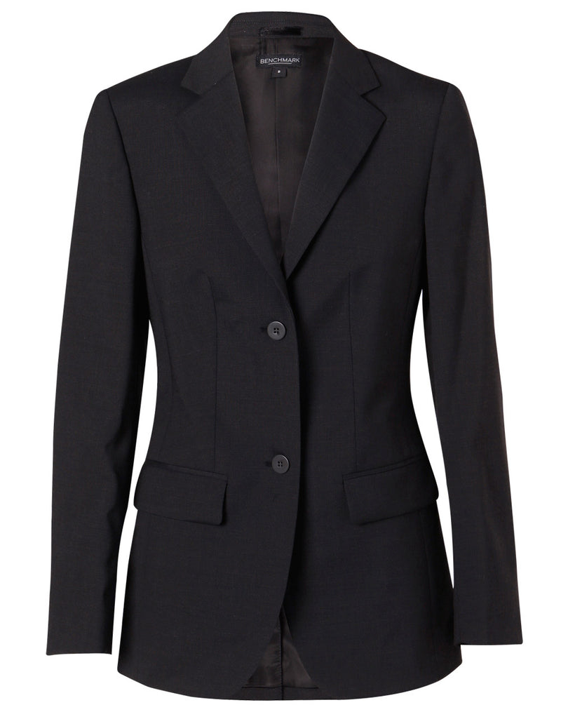 Women's Wool Blend Stretch Mid Length Jacket