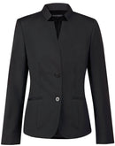 Ladies’ Wool Blend Stretch Reverse Lapel Jacket