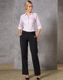 Wool Blend Stretch Pants For Women