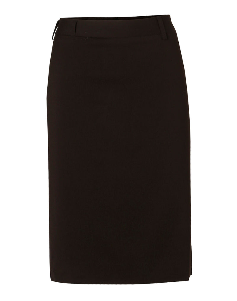 Women's Poly/Viscose Stretch Mid Length Lined Pencil Skirt