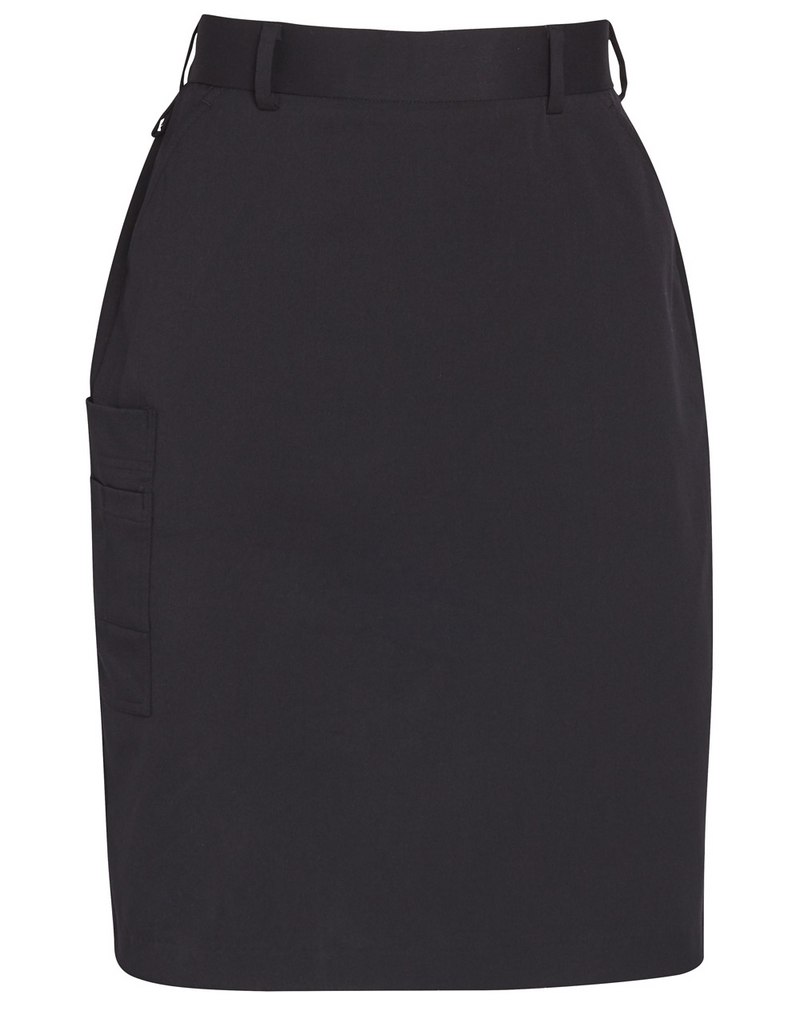 Womens Navy Utility Cargo Skirt