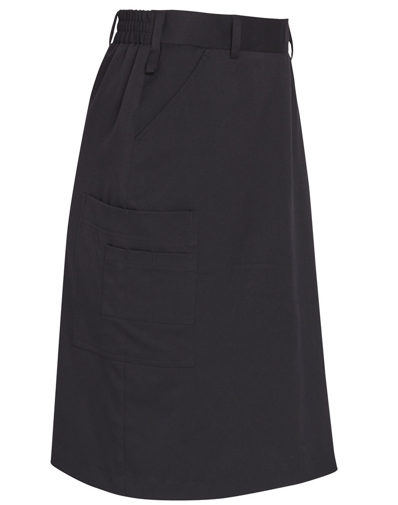 Womens Navy Utility Cargo Skirt