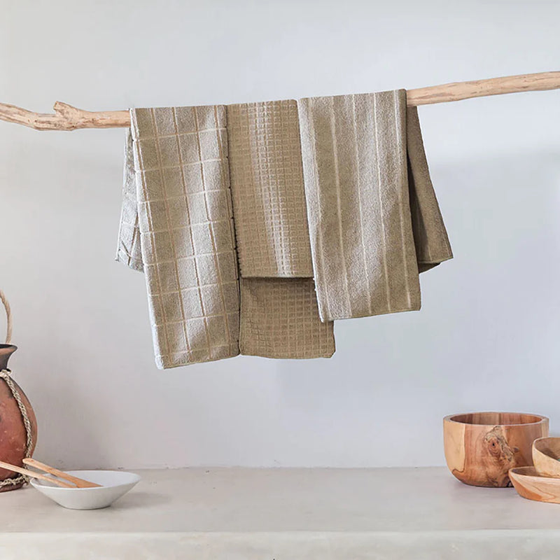 Microfibre Tea-Towel Set Mocha