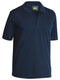 A navy coloured polo work shirt for men with ribbed collar. It has three front buttons and one chest pocket. Made up of a mixture of polyester and cotton for maximum comfort.