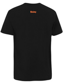 An orange/black coloured work tee for men with a crew neck in a ribbed material. Made up of lightweight cotton to stay comfortable the whole day.