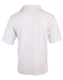 Kids White Cricket Polo Tee