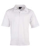 Kids White Cricket Polo Tee