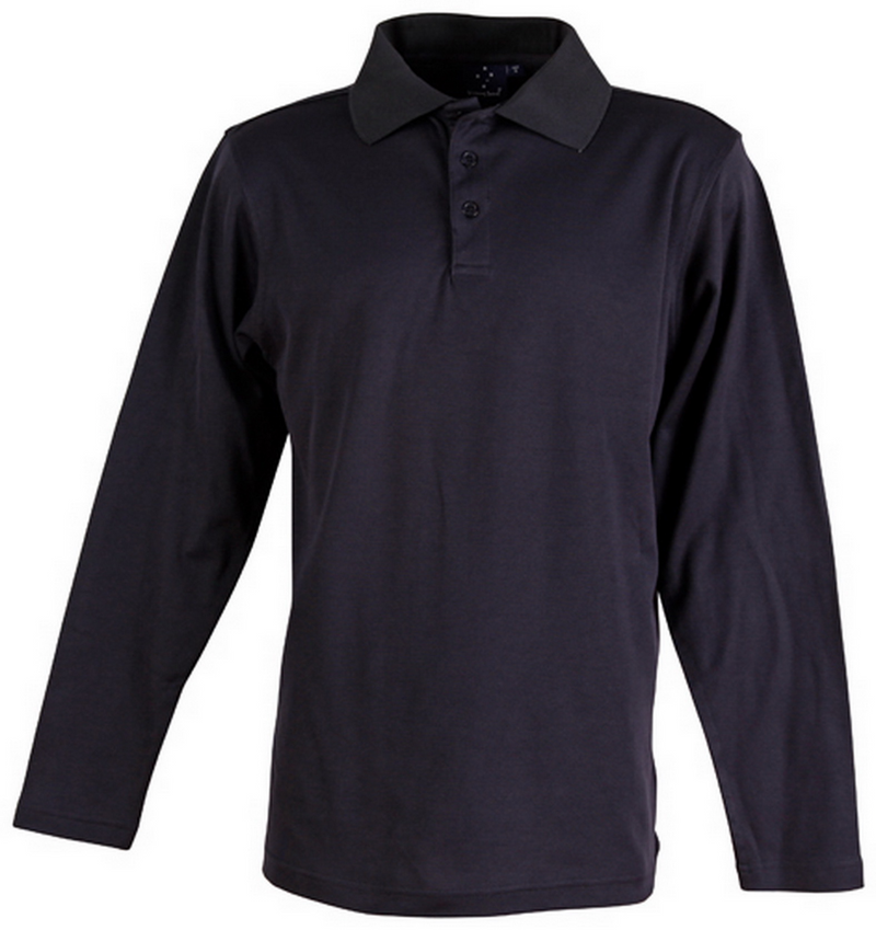 Mens Victory Plus Polo- Long Sleeve