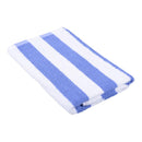 Heavenly Indulgence Hotel and Resort Stripe Pool Towel Blue White