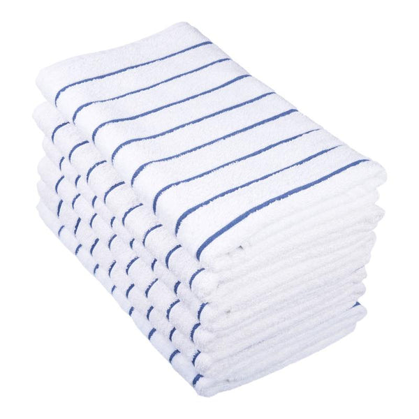 Heavenly Indulgence Hotel and Resort Pool Towel Blue Stripe