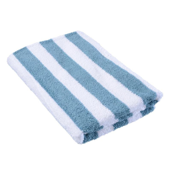 Heavenly Indulgence Hotel and Resort Stripe Pool Towel Sage