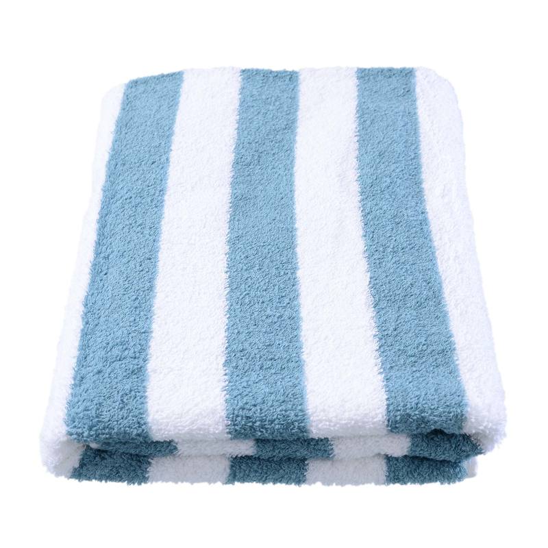 Heavenly Indulgence Hotel and Resort Stripe Pool Towel Sage