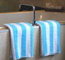 Heavenly Indulgence Hotel and Resort Stripe Pool Towel Turquoise