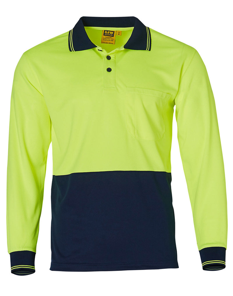 High Visibility Long Sleeve Polo