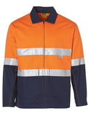 HI-VIS COTTON JACKET WITH 3M TAPES