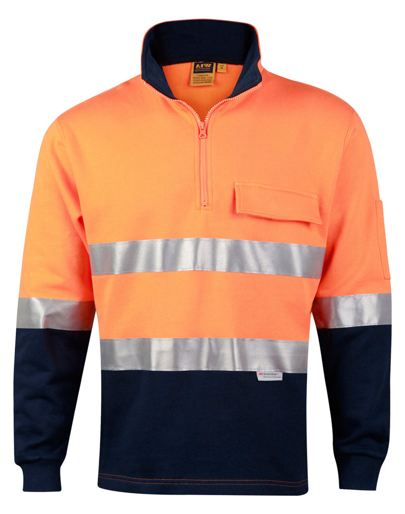 HI-VIS TWO TONE COTTON FLEECE SWEAT