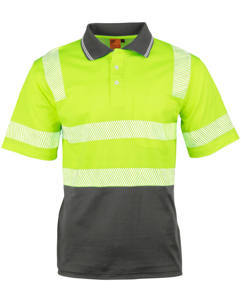 UNISEX TRUEDRY® BIOMOTION SEGMENTED SS SAFETY POLO