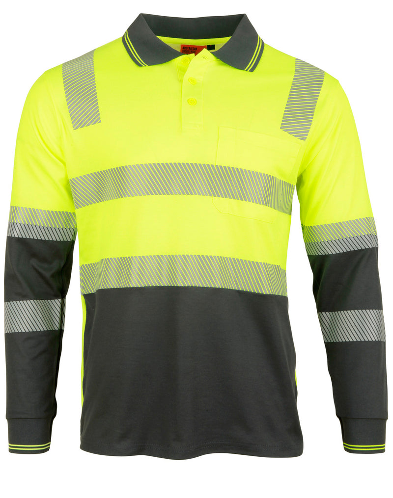 UNISEX TRUEDRY® BIOMOTION SEGMENTED LS SAFETY POLO