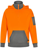 UNISEX HI VIS ¼ ZIP PREMIUM FLEECE HOODIE