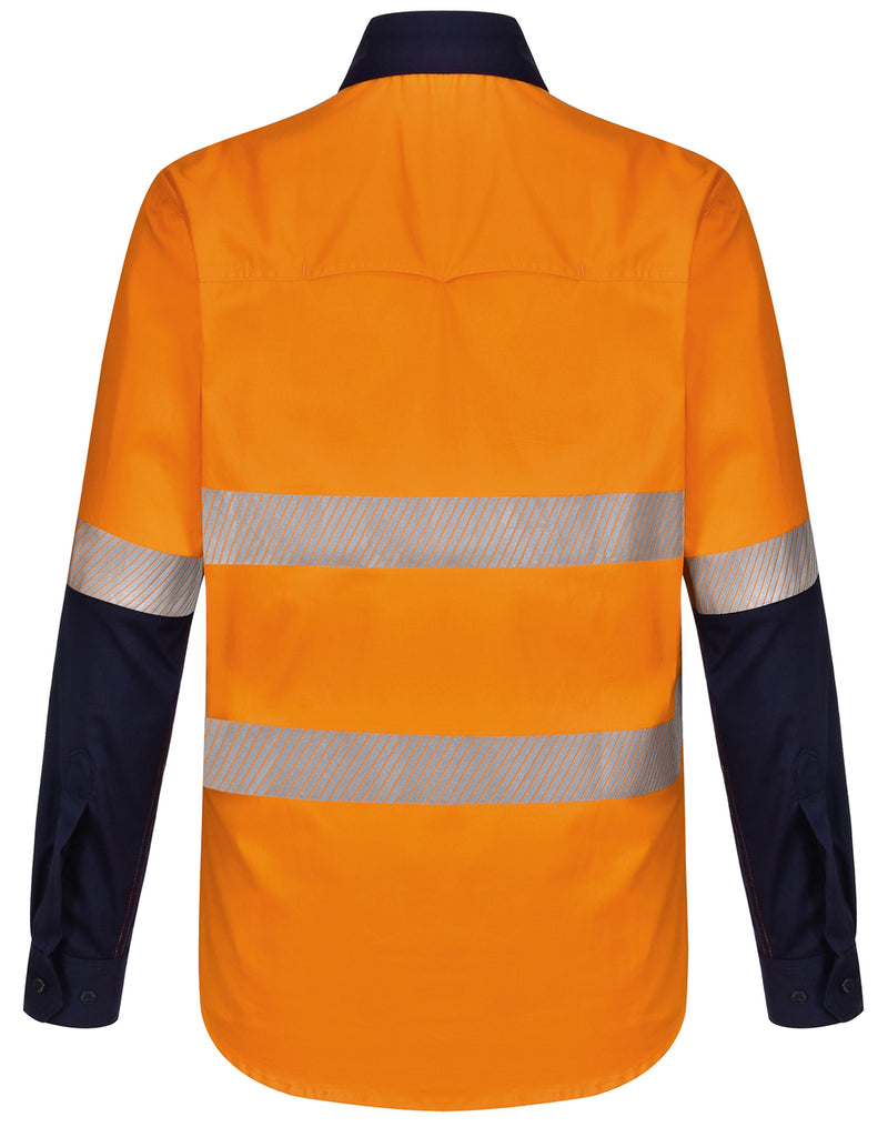 UNISEX HI VIS COOL-BREEZE SAFETY LS SHIRT (SEGMENTED TAPE)