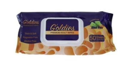 GOLDIES PREMIUM ADULT ANTIBACTERIAL WIPES