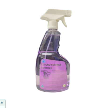 Food Surface Sanitiser Spray Bottle Carton of 6 - 750ml