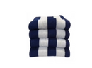 Heavenly Indulgence Wholesale Hotel and Resort Stripe Plush Pool Towel Royal Blue Wholesale