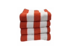 Heavenly Indulgence Wholesale Hotel and Resort Stripe Plush Pool Towel Orange Wholesale
