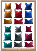 Velvet Cushion Covers with Tassels