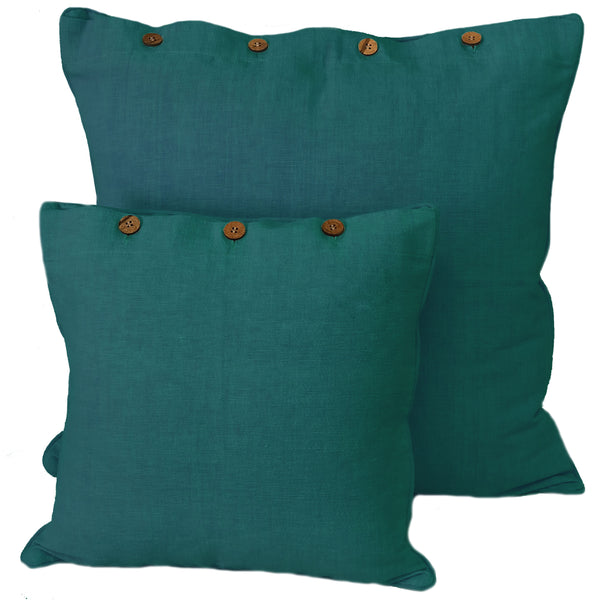 Resort Premium Solid Teal Cushion Cover