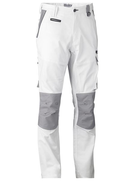 Painter's White Cargo Pants For Men