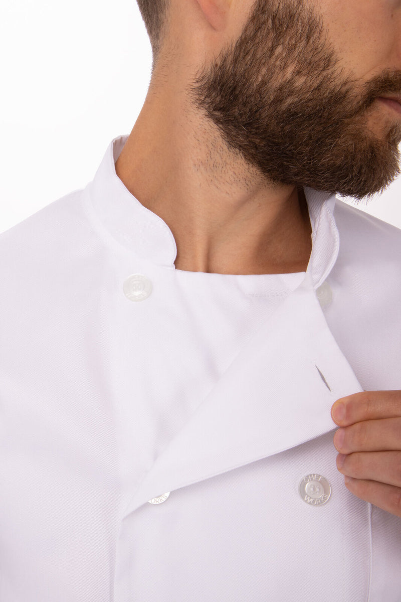 Staple Double Breasted Chef Jacket White