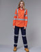LADIES' HEAVY COTTON DRILL CARGO PANTS WITH BIOMOTION 3M TAPES
