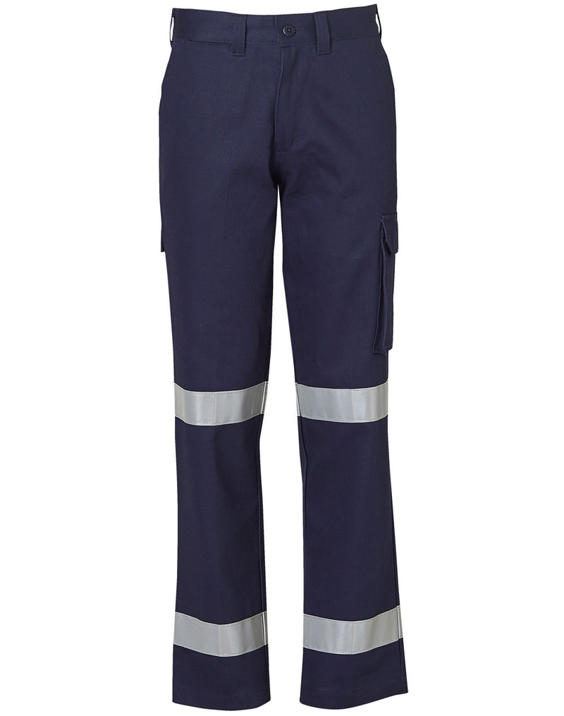 LADIES' HEAVY COTTON DRILL CARGO PANTS WITH BIOMOTION 3M TAPES