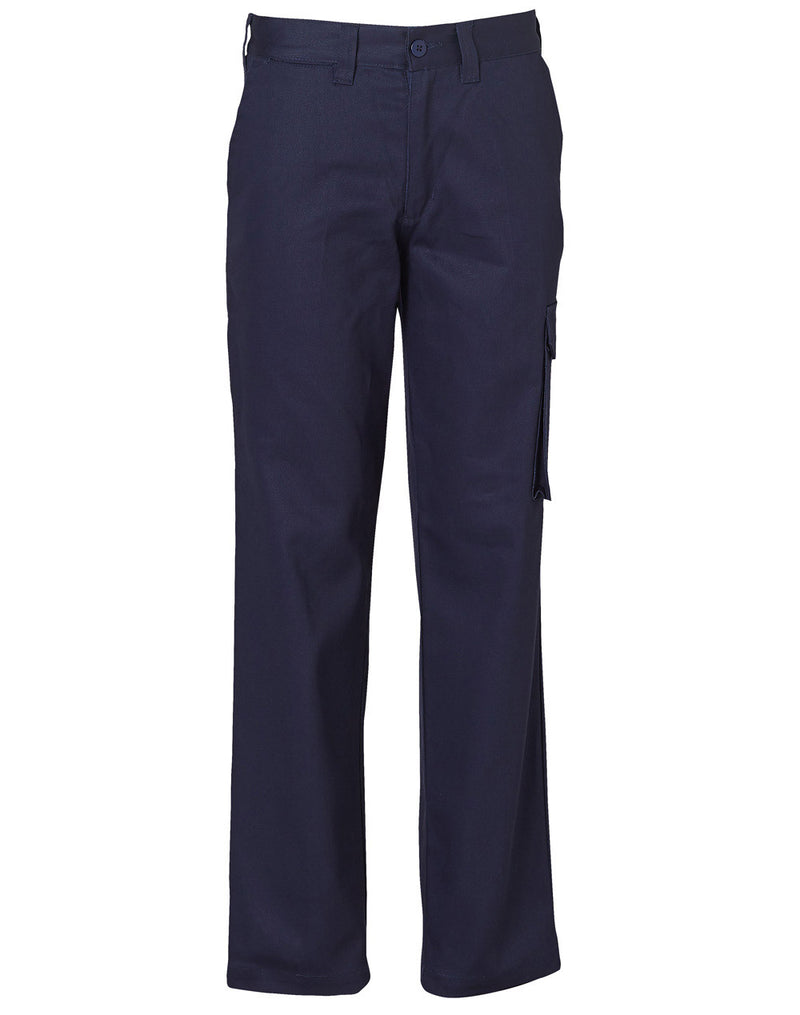 LADIES' HEAVY COTTON DRILL CARGO PANTS