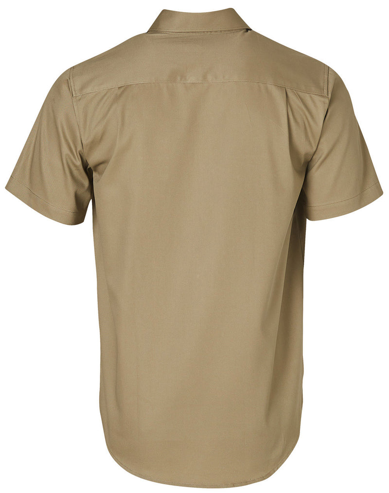 Cotton Drill Short Sleeve Work Shirt
