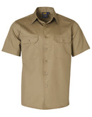 Cotton Drill Short Sleeve Work Shirt