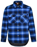 UNISEX QUILTED FLANNEL SHIRT-STYLE JACKET